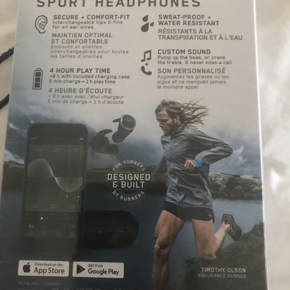 Like New Jaybird Run/walk True Wireless Sport Headphones - Picture 5 of 5